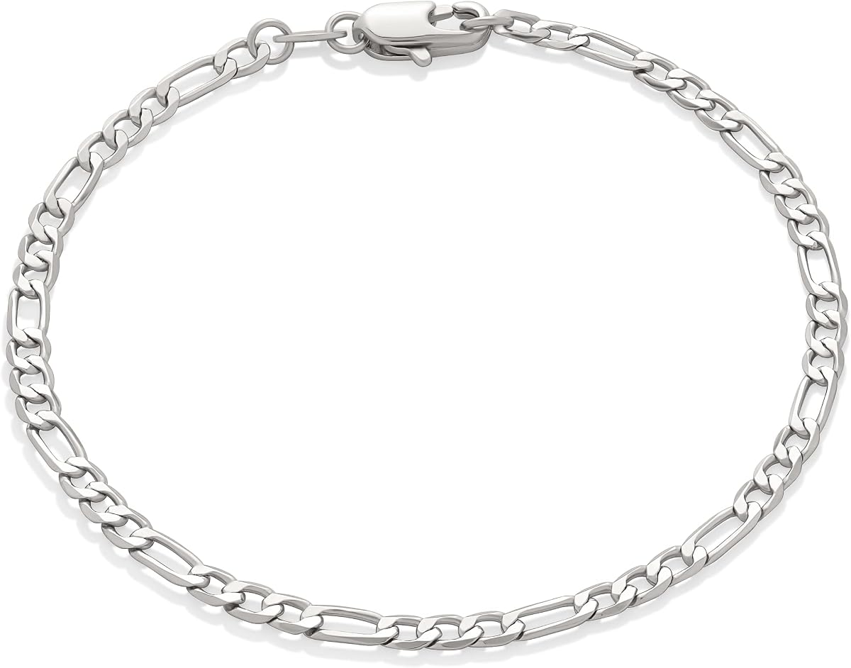 Amazon Essentials 14K Gold Plated Figaro Chain Bracelet