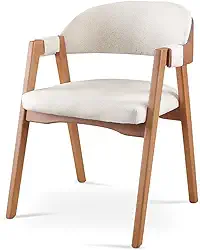 Cadeira para Mesa de Jantar Gaia Linho Nude