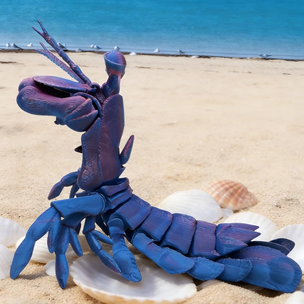 3D Modliszka Krewetka Fidget Zabawka, Wonder Creature Dekoracja Domowego Biura