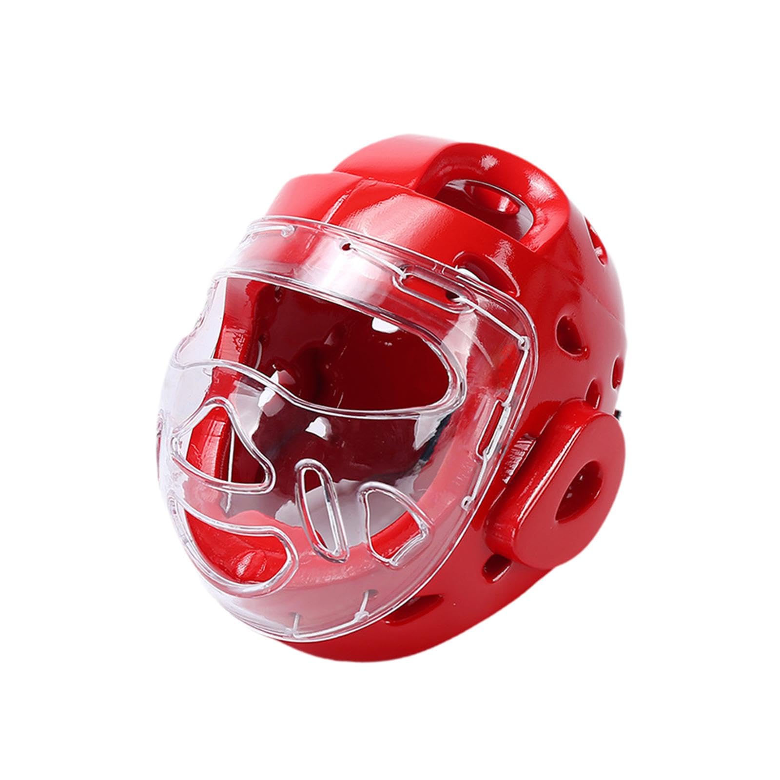 Casco Protettivo con Copertura Viso Regolabile Imbottito Leggero Struttura Resistente Materiale NBR PP Adatto a Bambini Adulti Ragazzi Ragazze