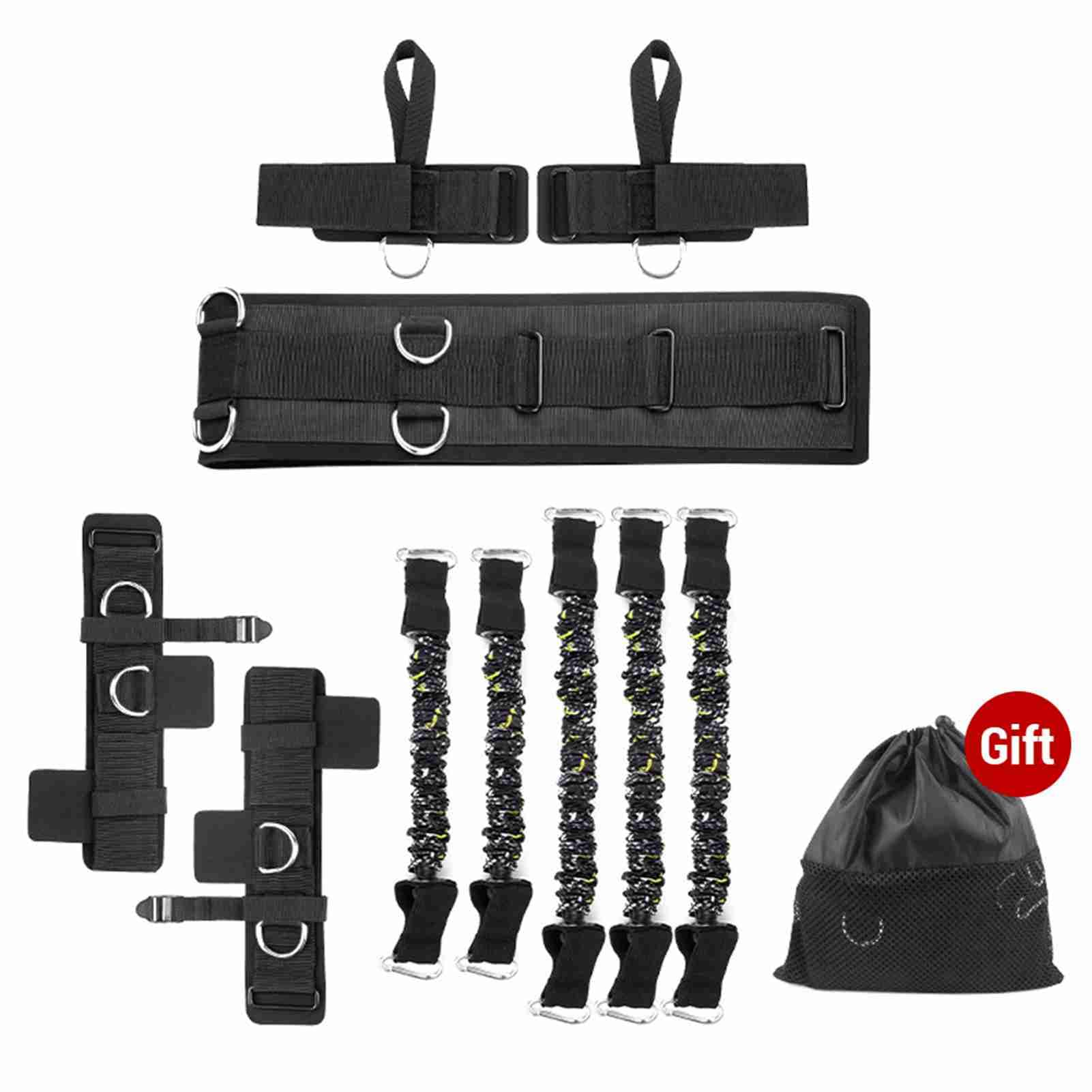 Yosoo Health Gear Fasce di Resistenza per Boxe, Kit Allenamento Elastico in TPE per Forza e Agilità, Migliora Pugni e Calci per Muay Thai e Karate