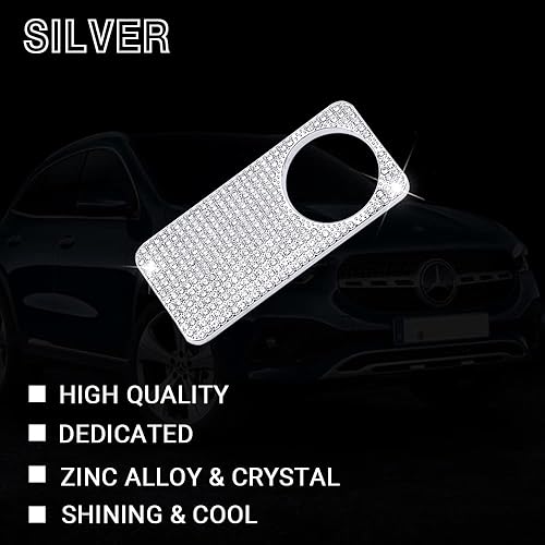 Miniatura 5 de 1797 Bling Accessories - Funda para manija de guantera para Mercedes Benz A, C, E, M, S, CLA, CLS, GL, GLA, GLC, Clase W177, W205, W213, W219, W212,