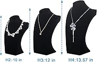 Vista 3 de Polmart Collar Busto, Terciopelo Negro