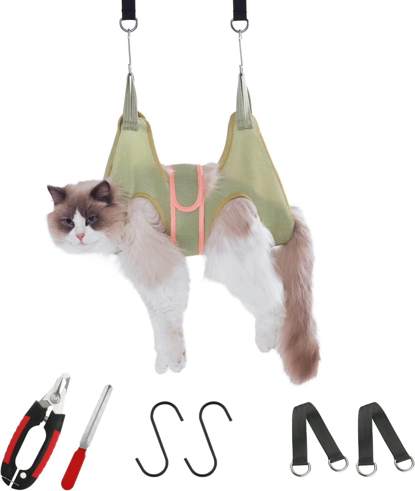 Guzekier Dog Grooming Hammock Harness for Cats and Small Dogs, Groming