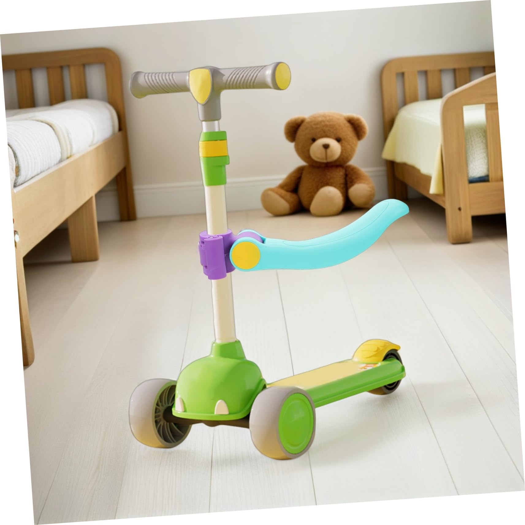 Beaupretty Scooter Siège Garçon Fille Ajustable Accessoire de Remplacement Amovible Jaune Selle Compacte pour Trottinette Garçon Fille Support pour Tout Design Moderne et Transport Facile