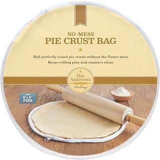 Easy No-Mess Pie Crust Maker Bag, BPA Free, Rolls 11-Inch Crust For 8 to 9-Inch Pie