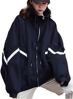 [1/2style] ジャンパー ライン 入り スウェット トップス ウィンド ブレーカー ライト アウター 裏 起毛 レディース