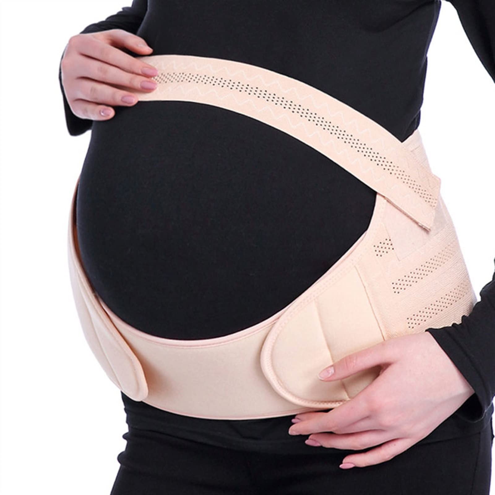 inte Premium Cintura per la maternità Cintura per la pancia Supporto per l'addome Fascia per la pancia Protezione per la gravidanza per il supporto addominale (Color : Negro, Size : M) (Nude Color XX)