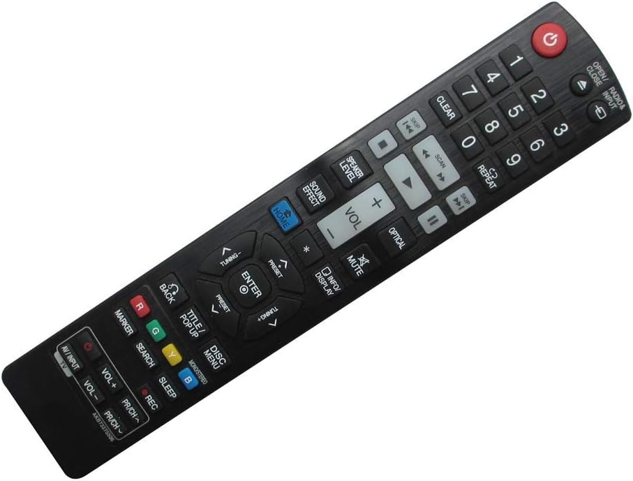 Replacement Remote Control for LG LHB975 LHB675 AKB72976005 3D Blu-ray DVD Home Theater System