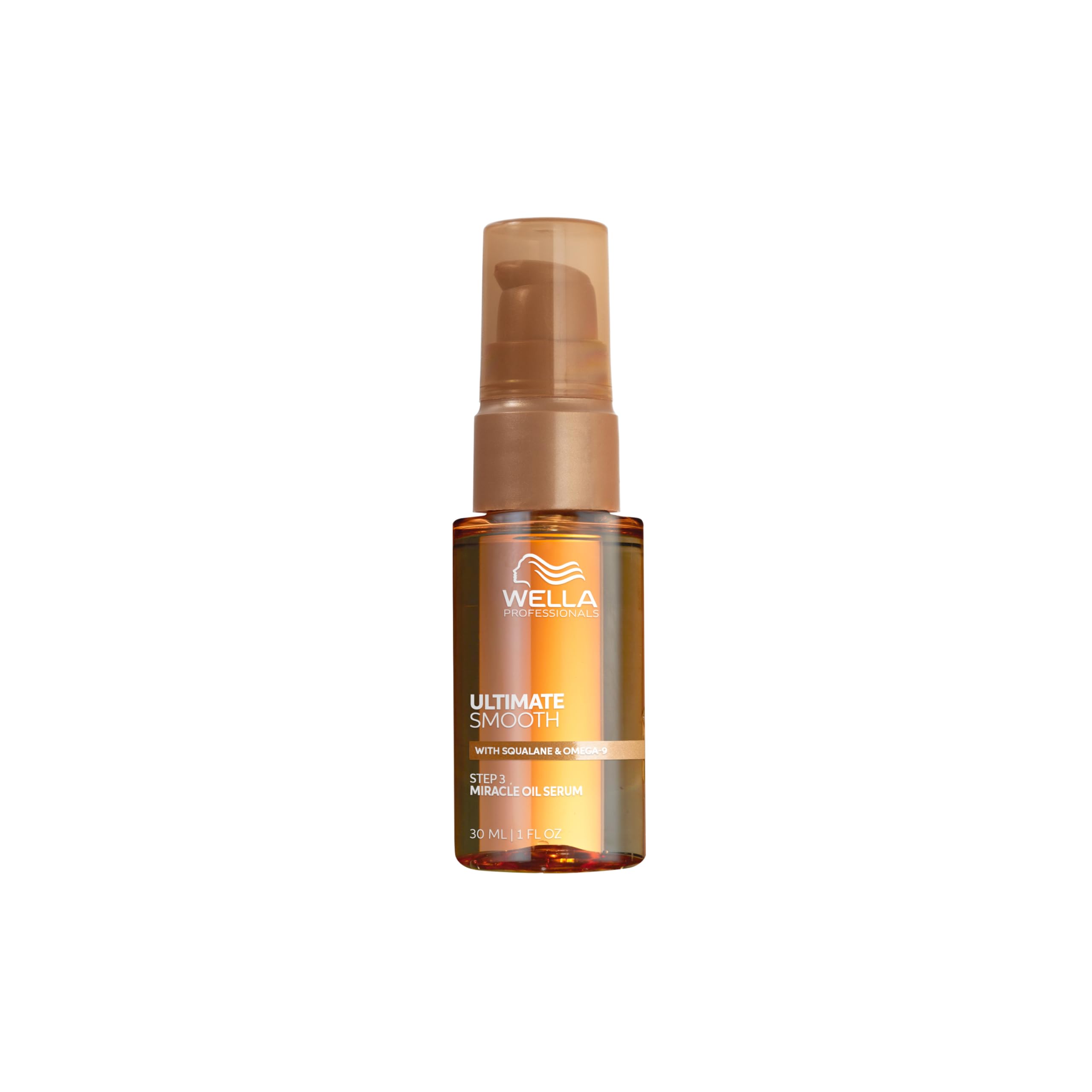 Wella Professionals Ultimate Smooth Miracle Oil Serum - Squalane & Omega-9 Hair Oil for Dry, Dull, Frizzy Hair (30ml)