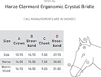 Vista 10 de HORZE Clermont - Brida ergonómica acolchada de cuero genuino para caballos, banda nasal intermitente incluida, marrón oscuro, caballo