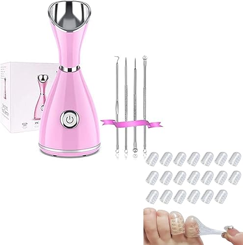 LOVONEE Vaporizador facial vaporizador facial para limpieza profunda facial hogar spa humidificador de niebla cálida atomizador senos nasales