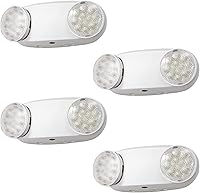 Vista 1 de TANLUX Luces de emergencia LED con batería de respaldo, certificación UL, CA 120/277 V, accesorios de salida de emergencia cableados para negocios