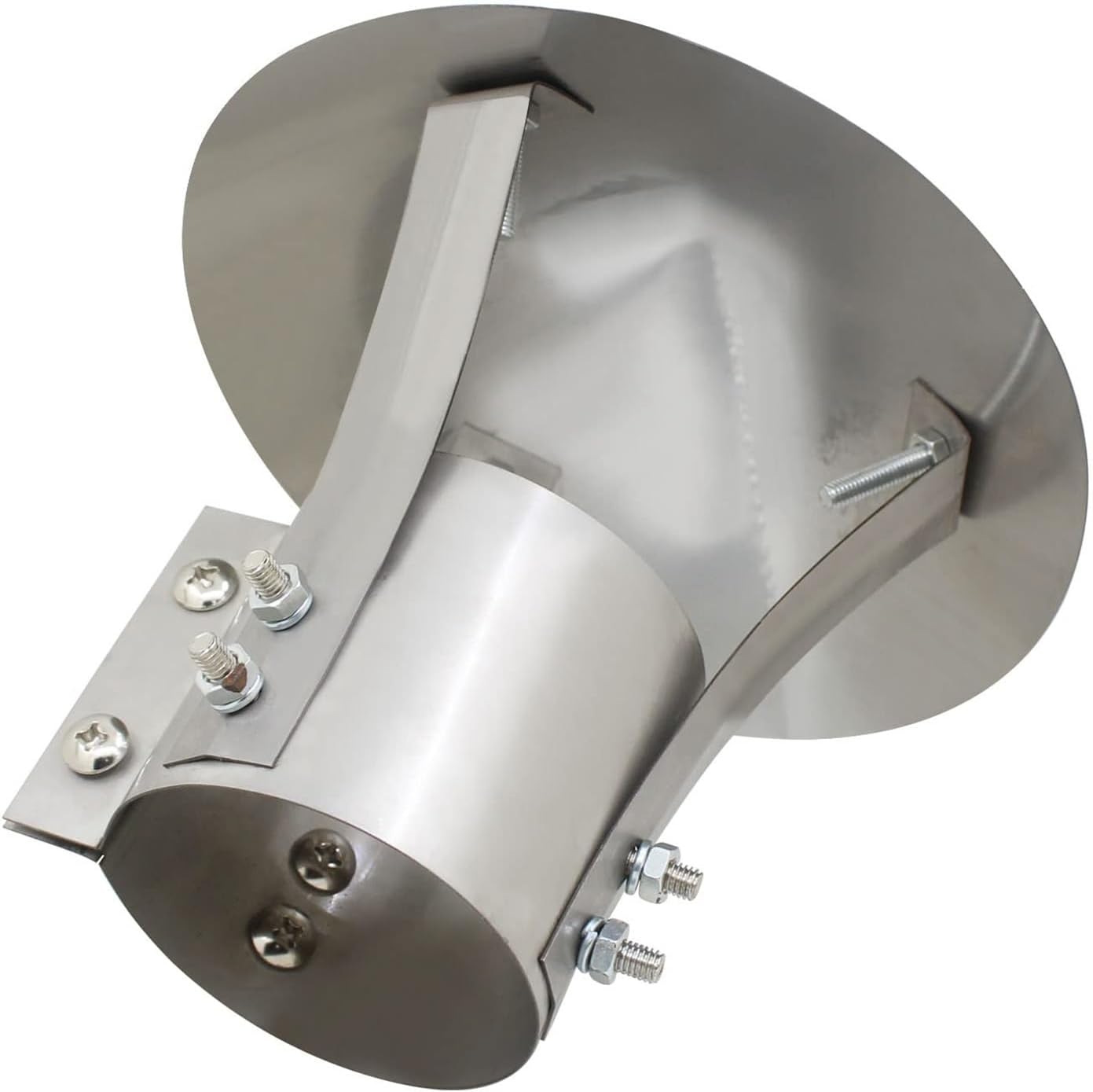 Premium Stainless Steel Chimney Cap - 9.1in Tapered Cone Roof Exhaust Cap Galvanized Metal for Weather Resistance & Long-Lasting Performance