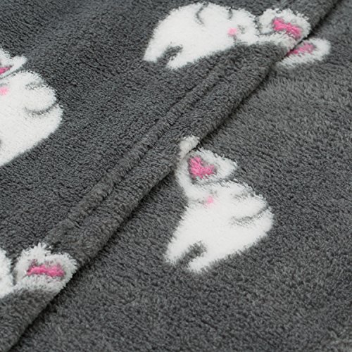 Blanket Throw Cute Dreaming Elephant Pattern Grey Background Soft Lightweight Coral Fleece For Baby 50 X 60In #TOP5