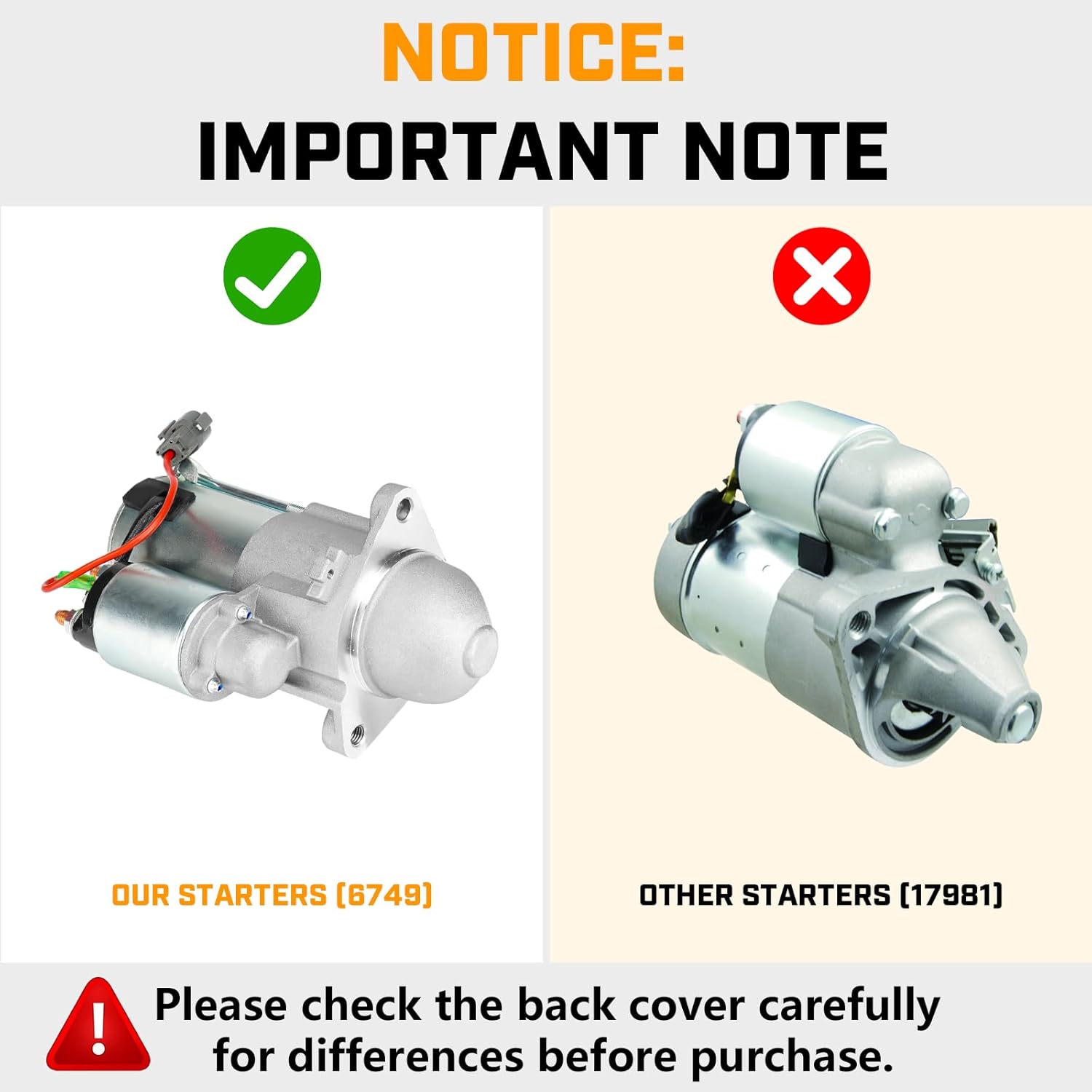 New Starter Fit for 1.8 1.8l Nissan Sentra 2003 2004 2005 03 04 05 Replaces # 410-12256, 9000908, S114-900, 6749, 17376