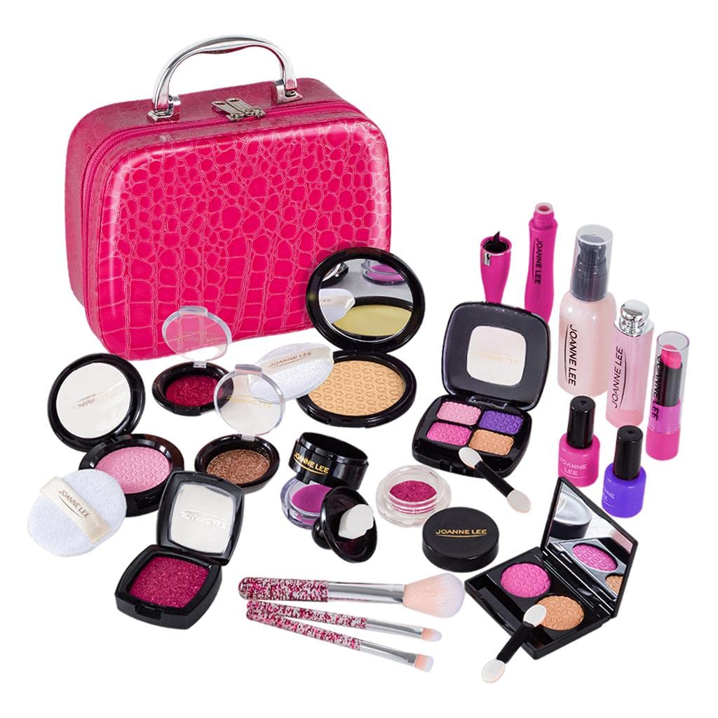 Set Trucco Lavabile per Bambini con Borsa per Cosmetici Princess Dress, Rosa Rossa