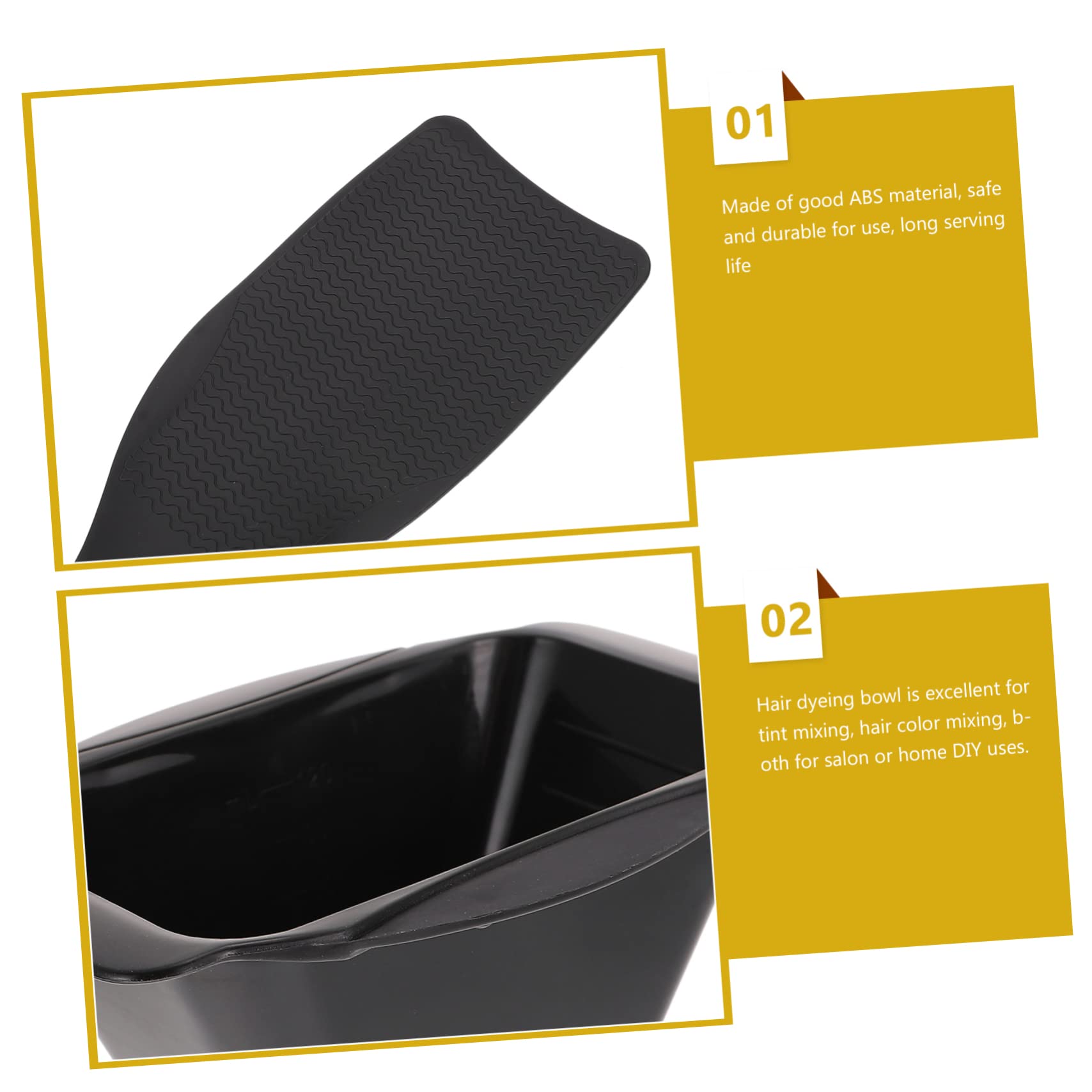 VICASKY 1 Set Hair Dyeing Tool Professional Highlighting Board Coloring Bowls for Salon Home Use Essential Hair Dyeing Accessories