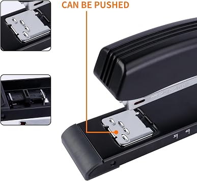 Eagle Heavy Duty Long Reach Stapler - 12-inch Reach, 10-Sheet Capacity for Booklets, Magazines, Pamphlets, and Large Documents