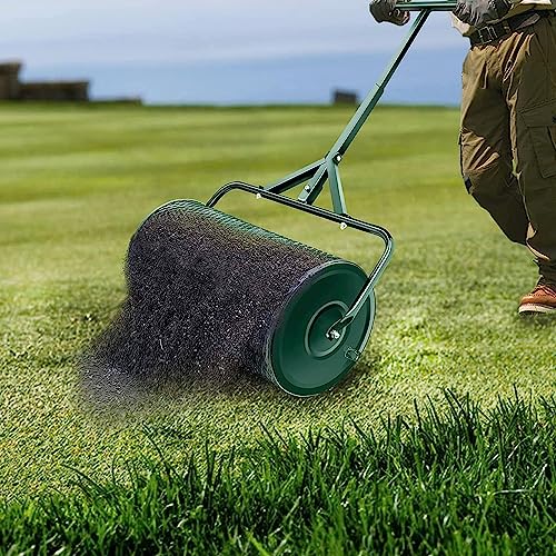 Esparcidor de compost con mango ajustable, diseño ligero y duradero para un aderezo sin esfuerzo de tierra, mantillo y fertilizantes