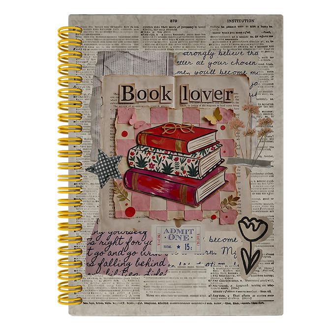 Vintage Dictionary Book Lover Spiral Notebook Journal 5.5x8.3 image 2