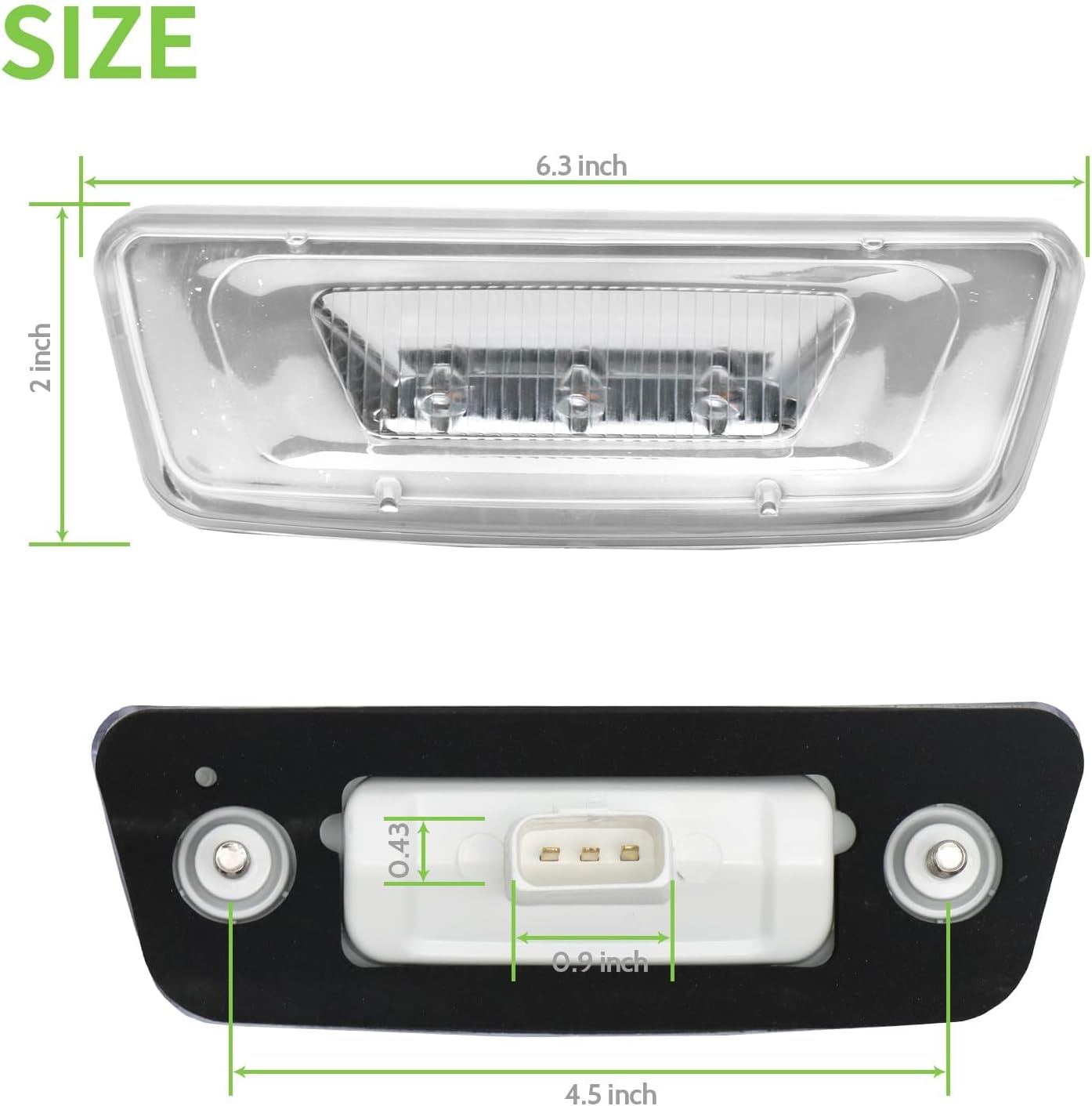 2PCS LED Side Marker Turn Signal Lights Compatible with Kenworth T680 T700 T880 Peterbilt 576, Clear Lens Amber Light Front Fender Side Light,Rectangular Cab Roof Marker Lights(Clear)