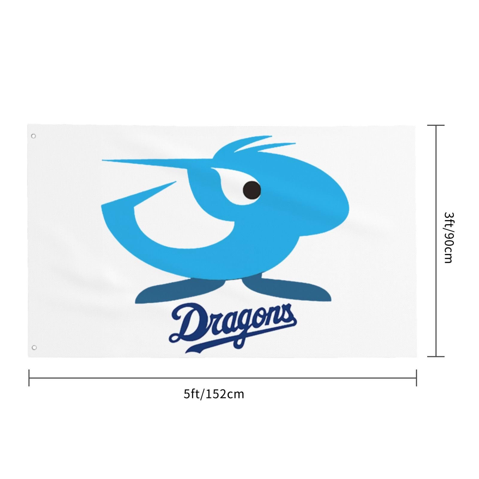 昭和レトロ】中日ドラゴンズ 応援旗 ヴィンテージ 特大 球団旗 2枚