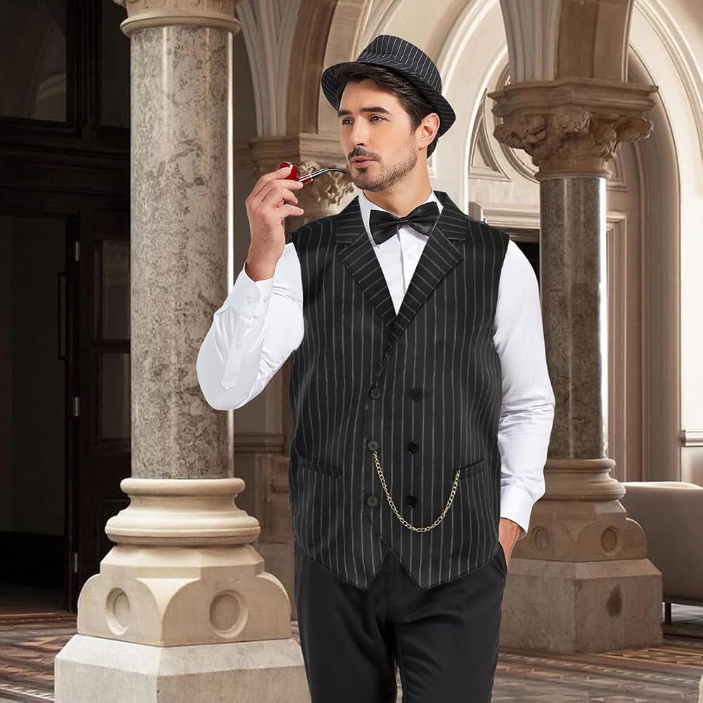 Amscan Roaring 20's Gangster Vest (Small/Medium - 1 Pc) - For Your