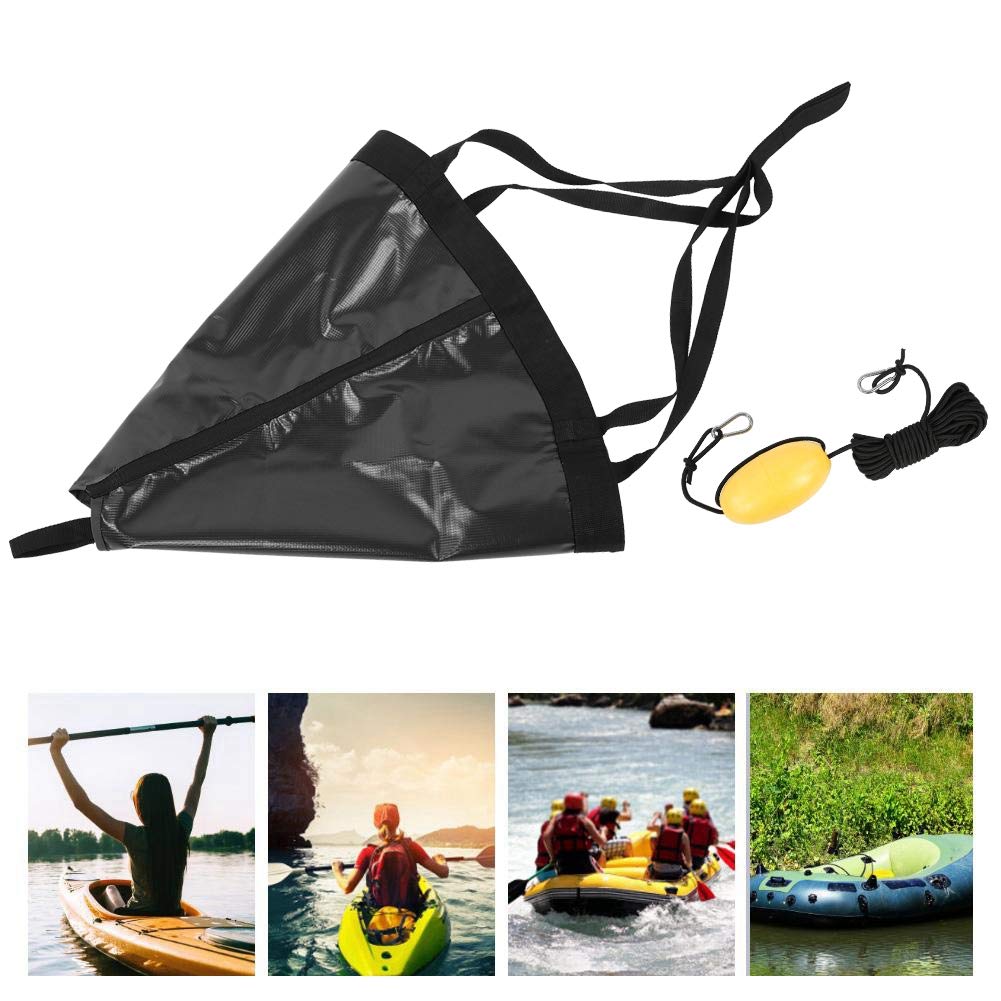 Alomejor Ancre Flottante pour Kayak et Canoë – 24 Pouces avec Bouée de Repérage Visible et Corde de Remorquage de 6 m, Idéale pour Pêche en Eau Calme, Stationnement Sécurisé et Immobilisati