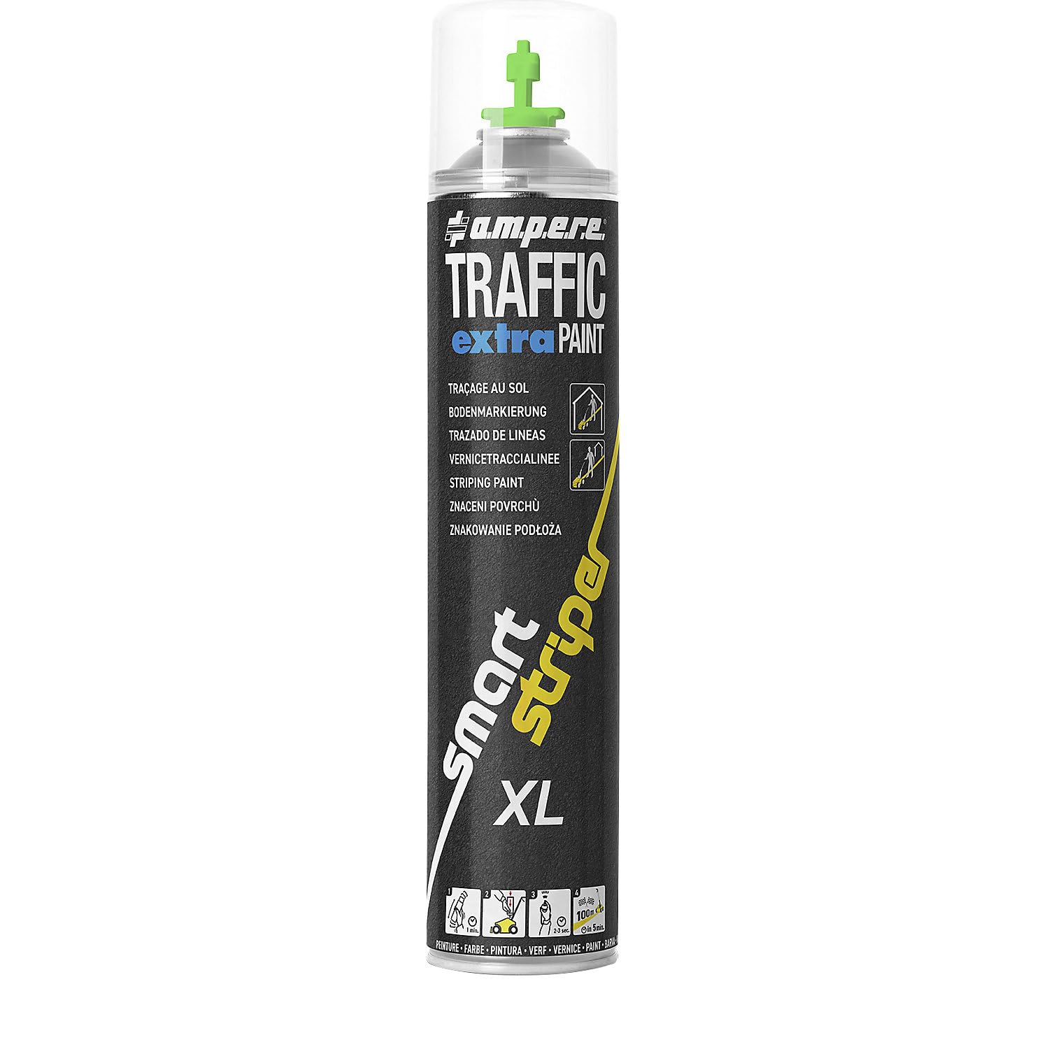 Ampere | Markierfarbe Traffic extra Paint® XL | Inhalt 750 ml | VE 6 Dosen | Grün