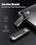 Vansuny 1TB Portable External Hard Drive Up to 500MB/s USB Solid State Drive USB 3.2 Dual SSD for Android Phone Tablet Laptop MacBook PC