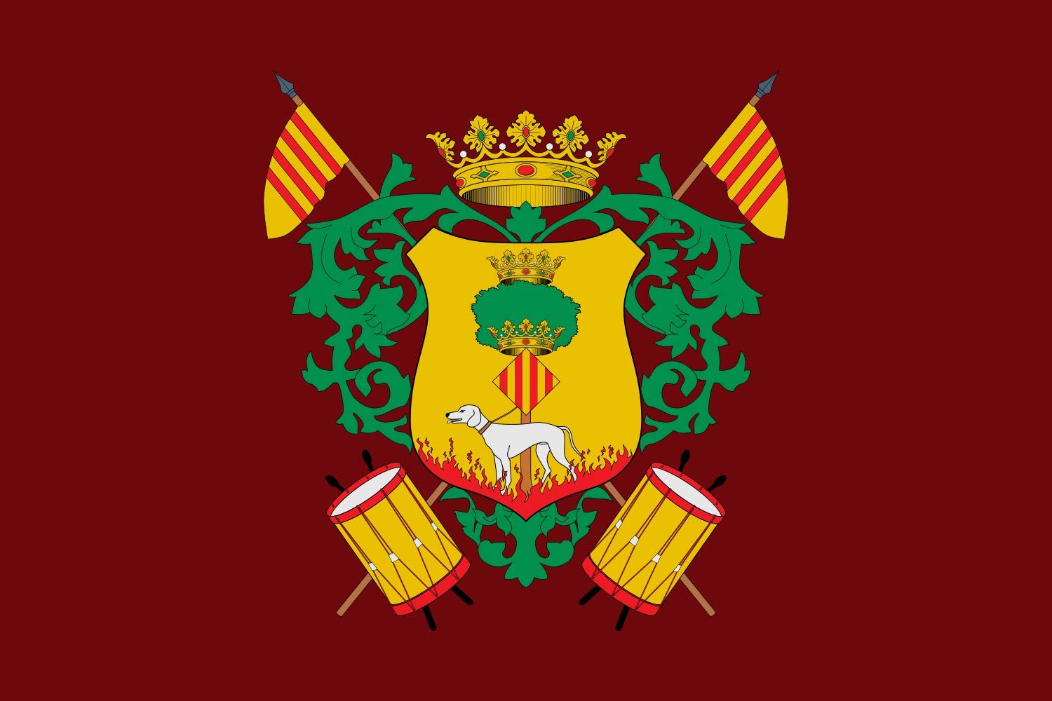 Bandera Large Callosa de Segura Alicante, España | bandera