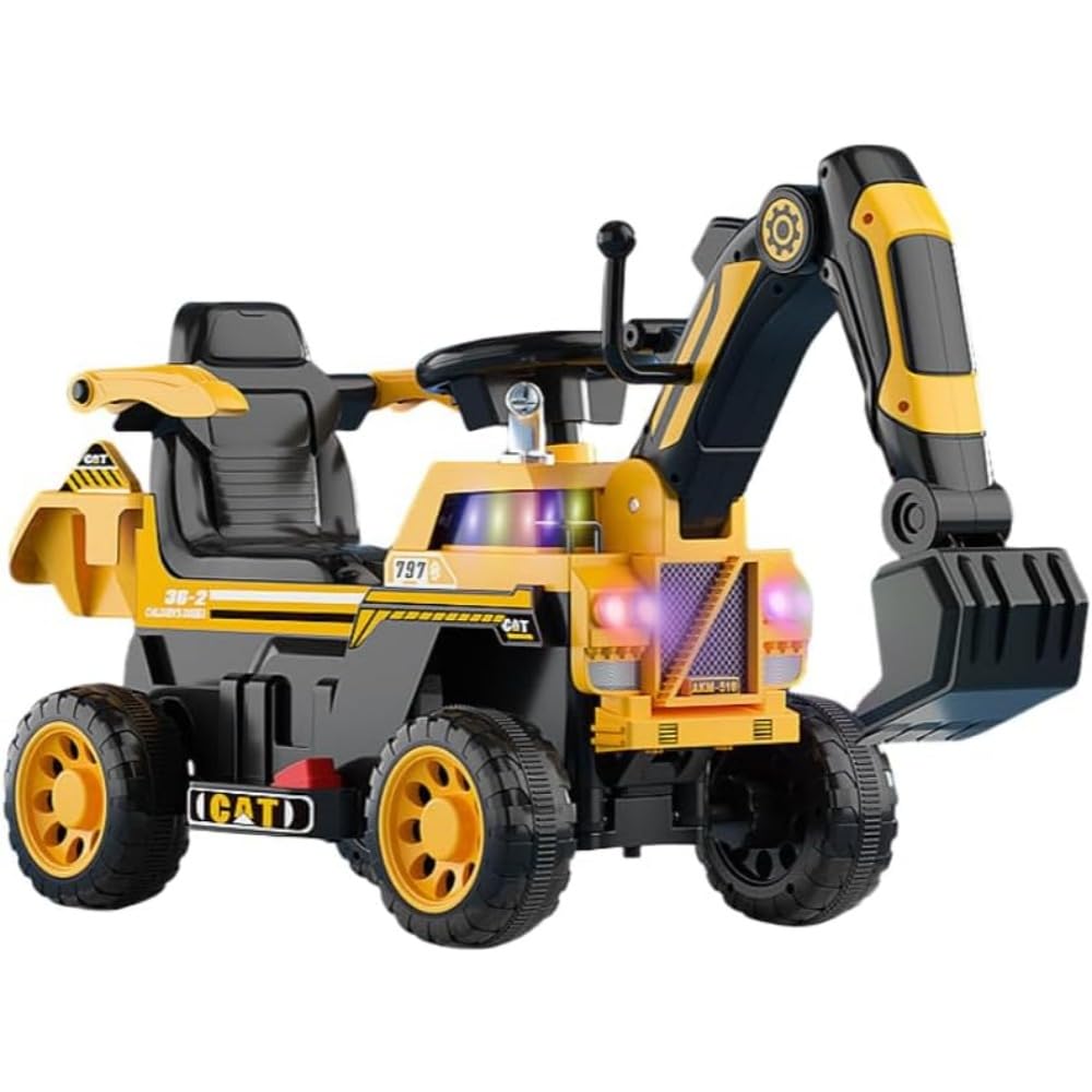 Amazon.co.jp: AOPIPI 子供用 電動ショベルカー おもちゃの車 運転