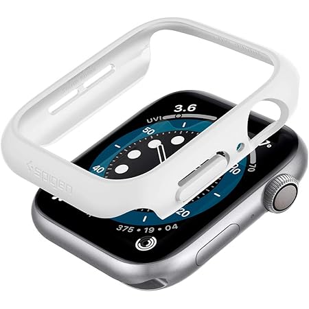 Amazon.com: Spigen Thin Fit Designed for Apple Watch Case for 44mm Series 6/SE/5/4  - White : Cell Phones \u0026 Accessories