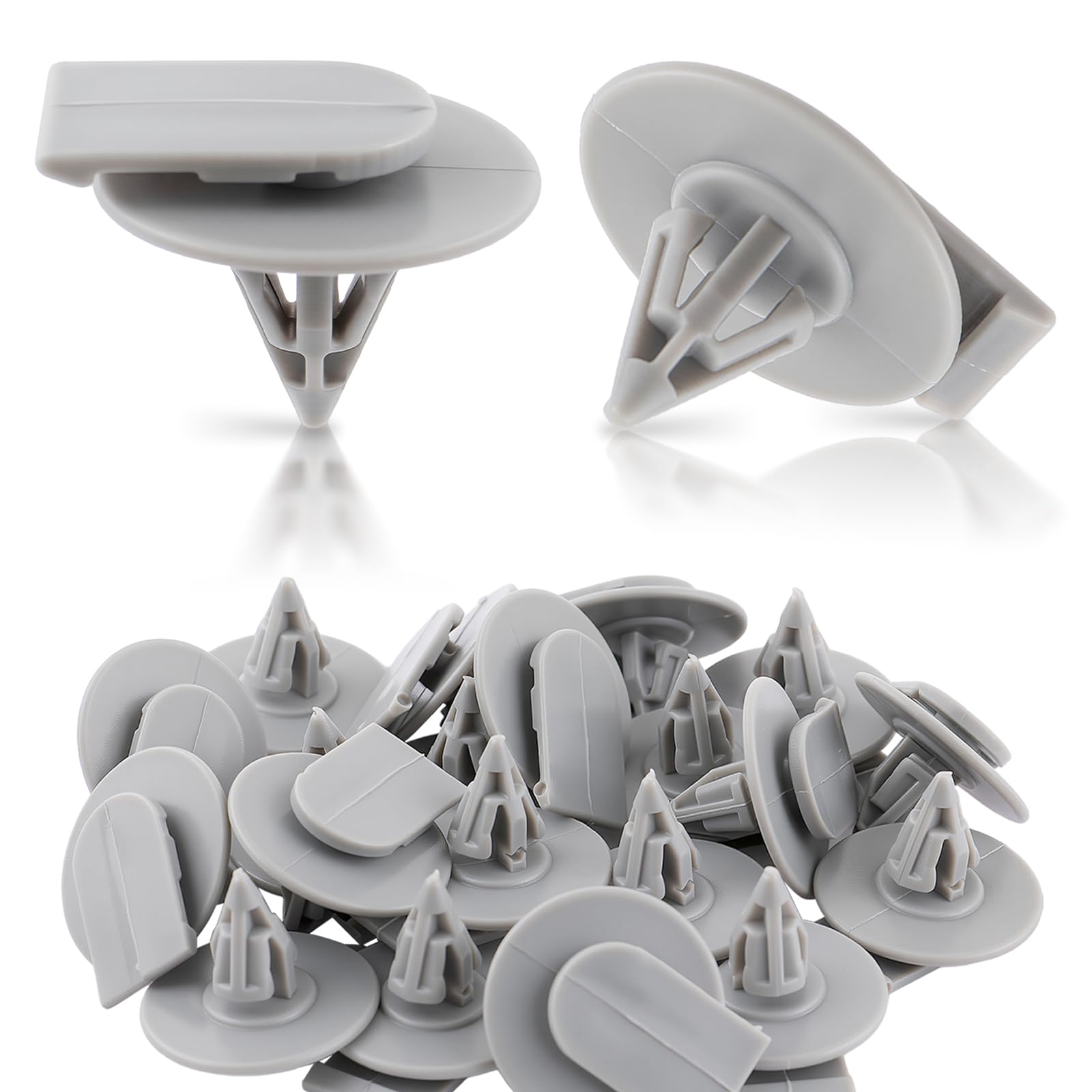 20 PCS Wheel Arch Trim Clips, Grey Fender Fastener Rivet Retainers Replacement for Mini Copper R50 R52 R53 R56 Replacement 07132757821