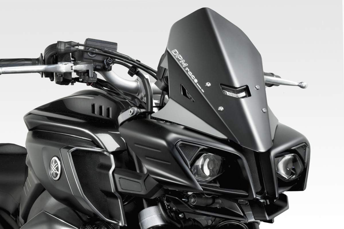 MT 10 2015/20 - Kit Windscreen 'Warrior' (R-0760B) - Aluminum Windshield Fairing - Hardware Fasteners Included - De Pretto Moto Accessories (DPM Race) - 100% Made in Italy