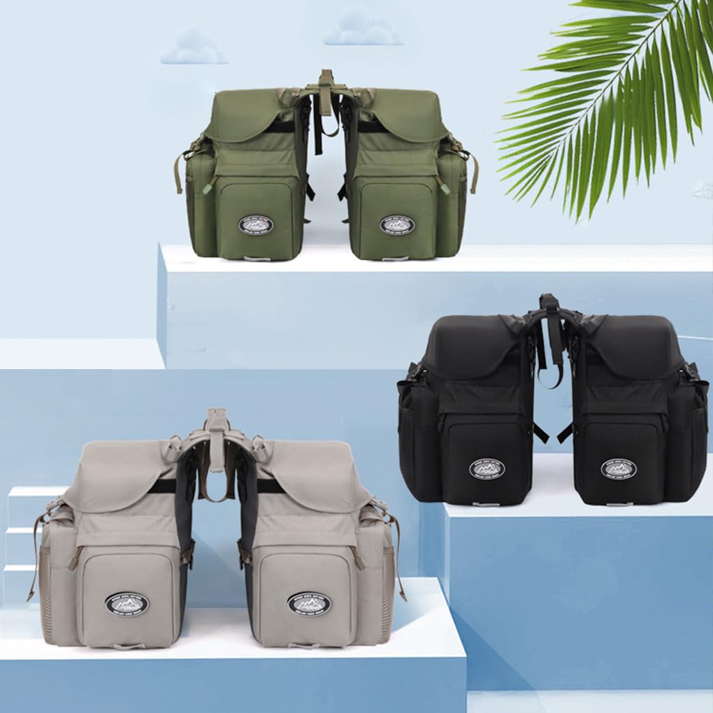 Bolsa para bicicleta de montaña debajo del asiento, impermeable y resistente a roturas. Fácil de instalar. Bolsas de lino para bicicleta para, verde