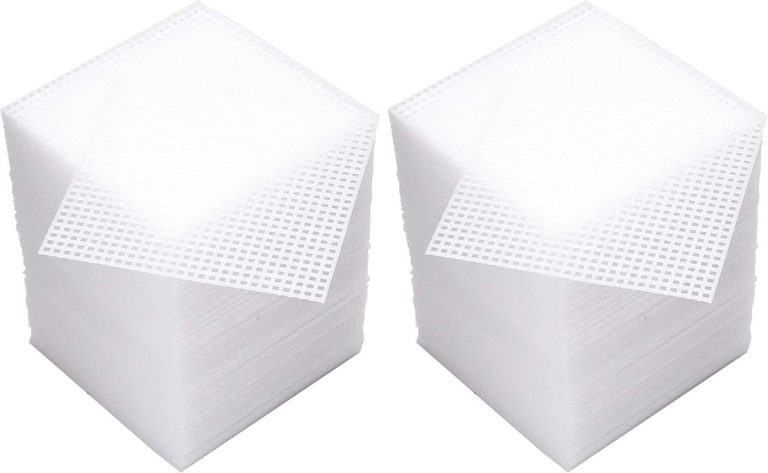 Tosnail 100 Pieces 4" x 4" Clear Plastic Canvas Mesh Sheets for Embroidery Crafting (Pack of 2)