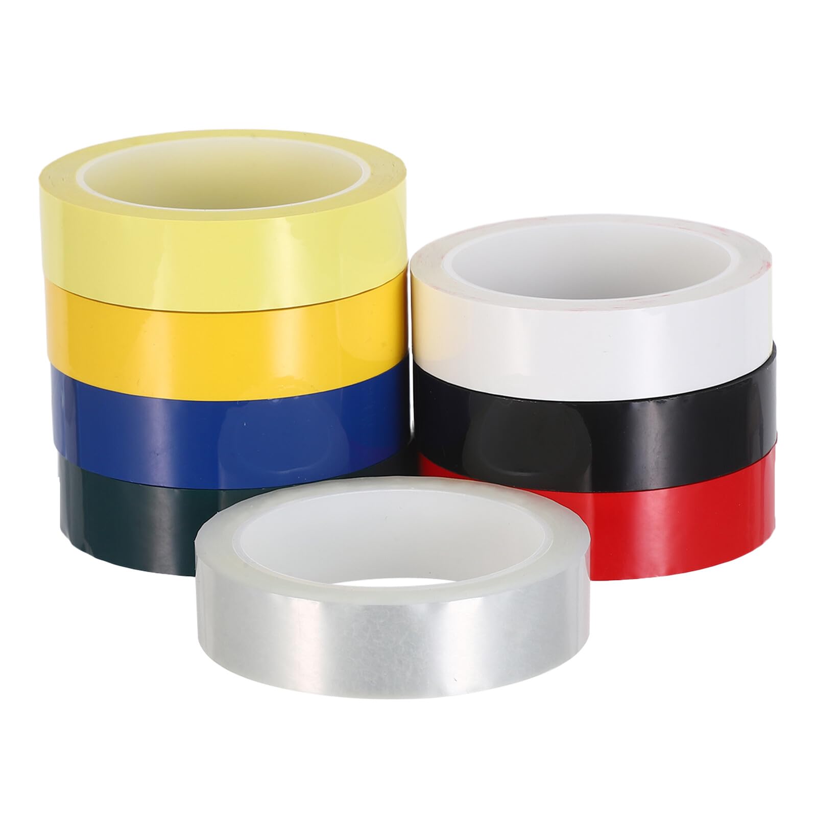 Sosoport Vielseitiges Markierungsband 8 Farben 2,5cm X 6,6m Stark Haftendes Bastelklebeband Wetterfest für Büro Schule Labor Scrapbooking