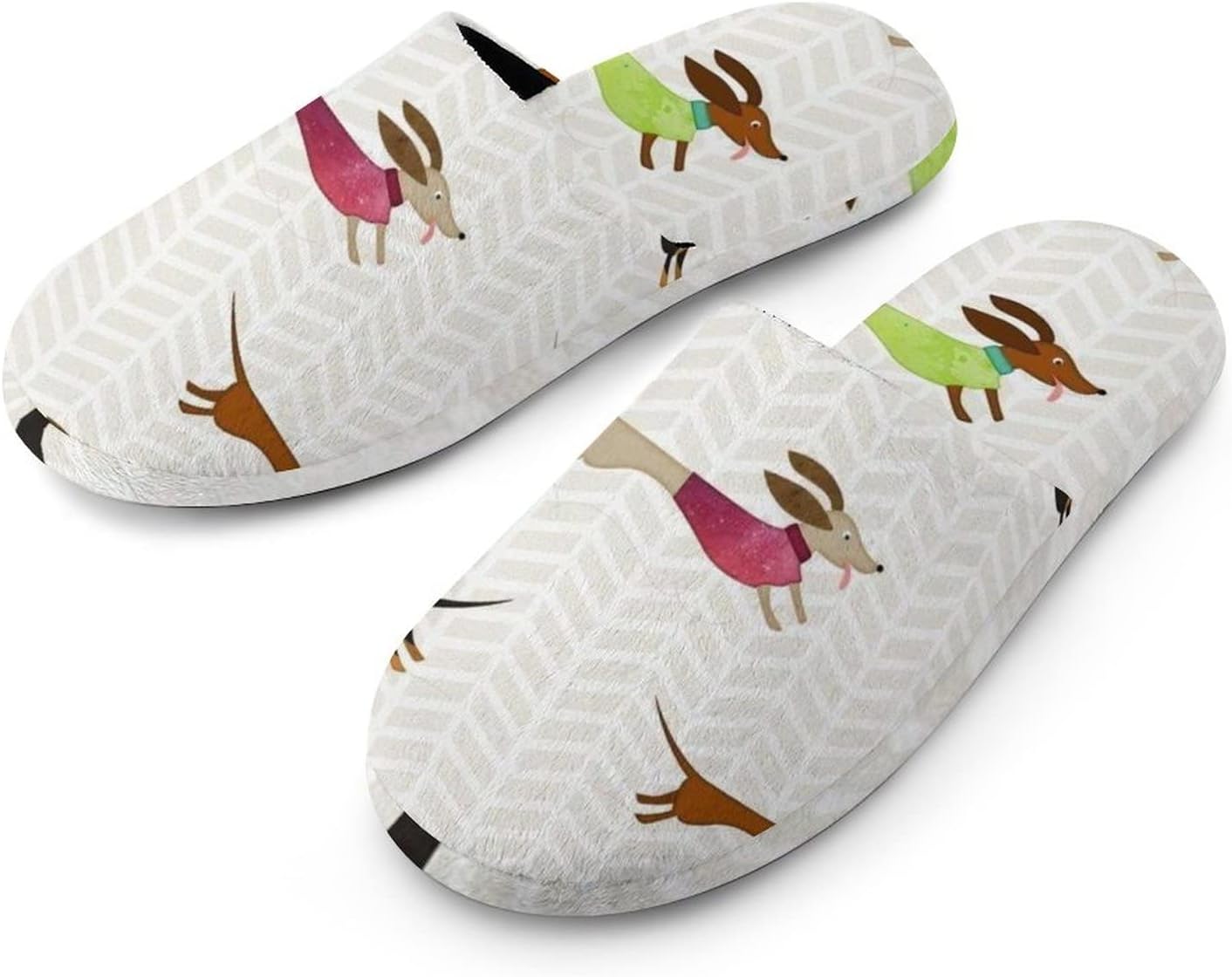 Amazon.co.jp YULEXIN Men's Slippers, Room Shoes, Flannel Slippers