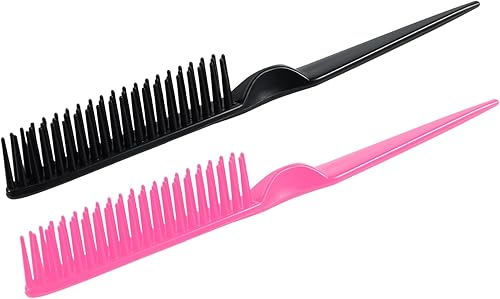 3-reihiger Haarkamm für natürliches Entwirren, Haarstylingbürste, Nylonborsten, 