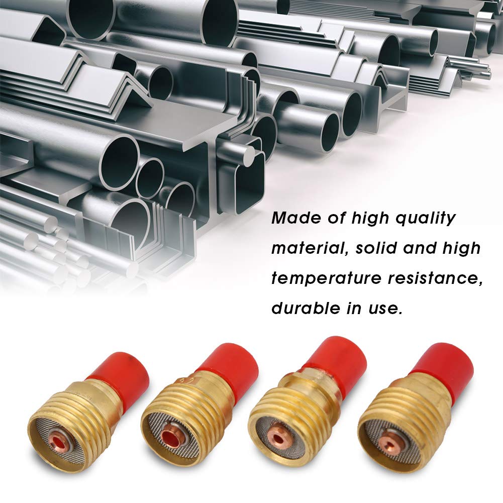 46Pcs TIG Welding Torch Kit, Welding Torch Nozzle WP-9/20/25 Series TIG Welding Torch Consumables Accessories TIG Gas Lens Collet Body Consumables Kit