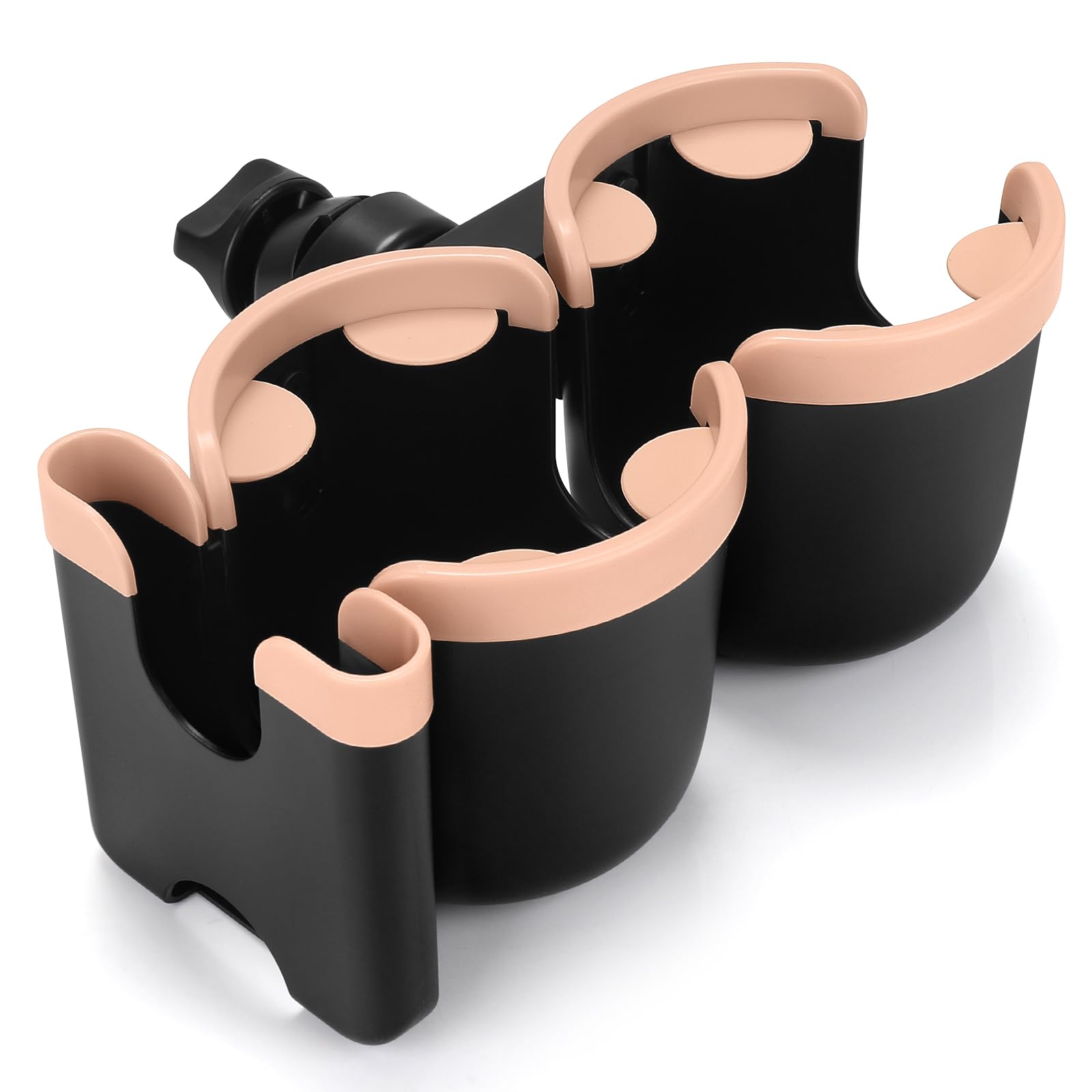 Accmor Stroller Cup Holder with Phone Holder, Bike Cup Holder, Universal Cup Holder for Uppababy Nuna Strollers, 2-in-1 Drinks Holder for Walker, Wheelchair, Scooter