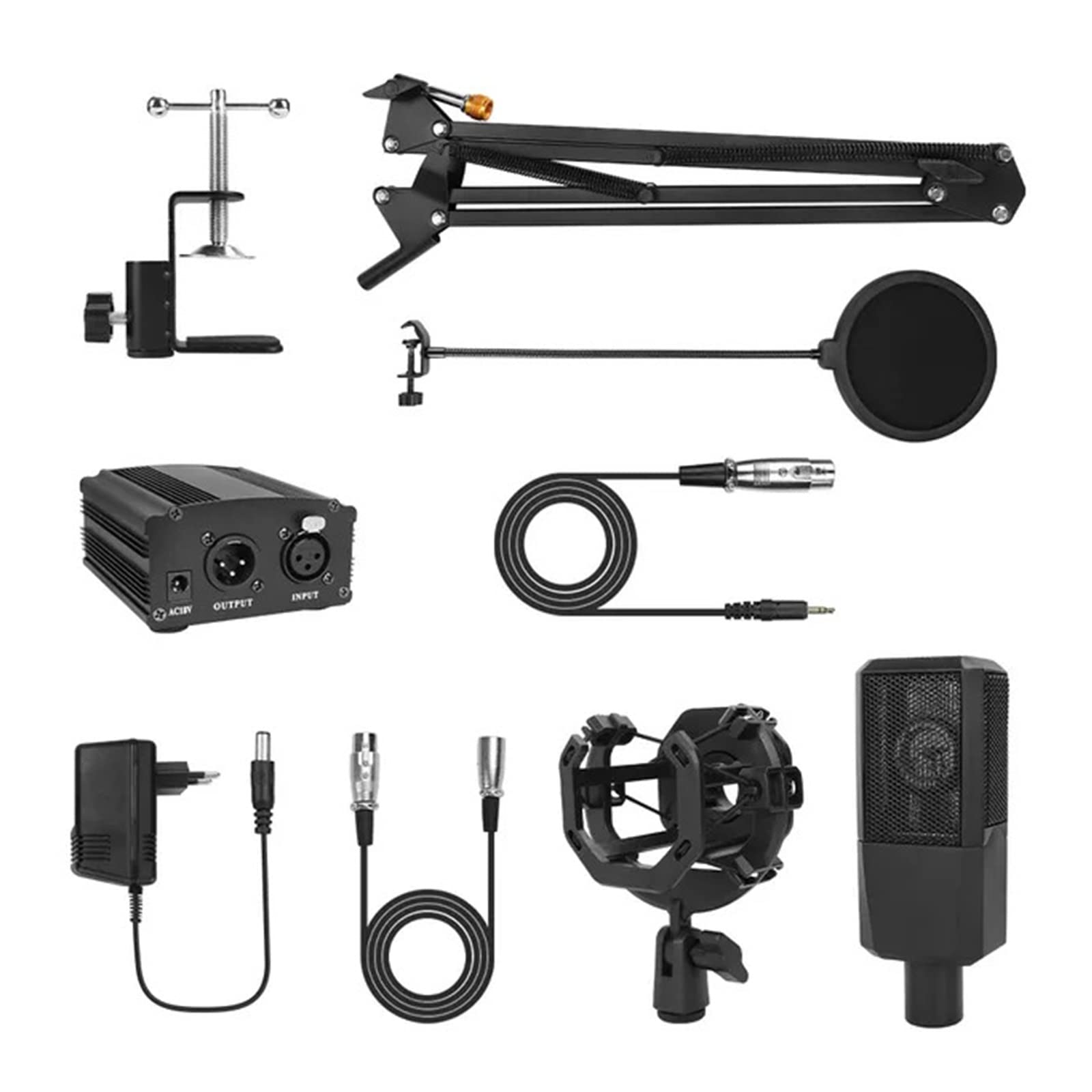 Microphone pour studio informatique BM1000 condensateur pour animateur