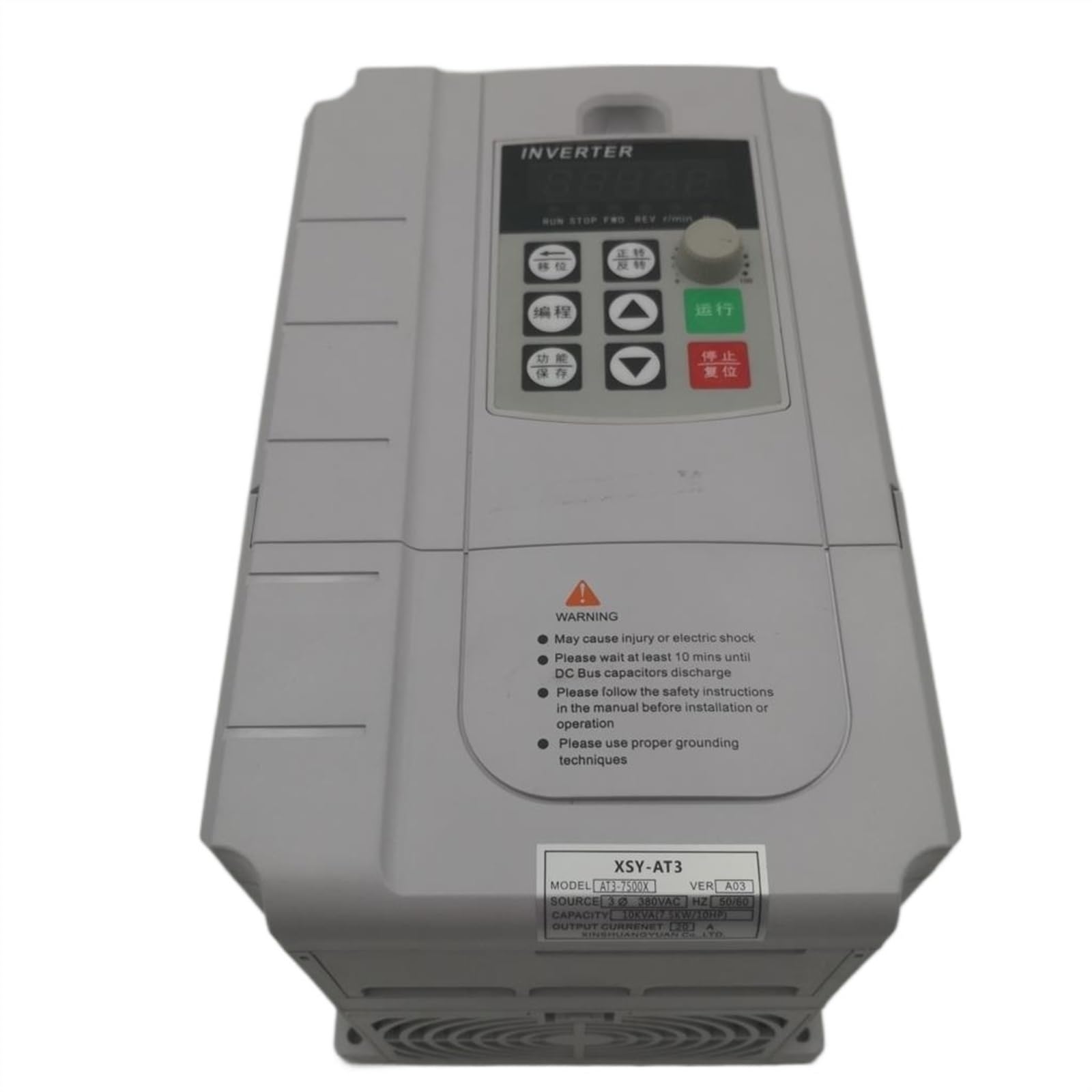 Variatore di Frequenza, VFD 380V 4KW AC 380V 1.5kW/2.2KW/4KW/5.5KW/7.5KW Azionamento a frequenza variabile Regolatore di velocità trifase Inverter Motore VFD Inverter(0.75kw AT3 380v)