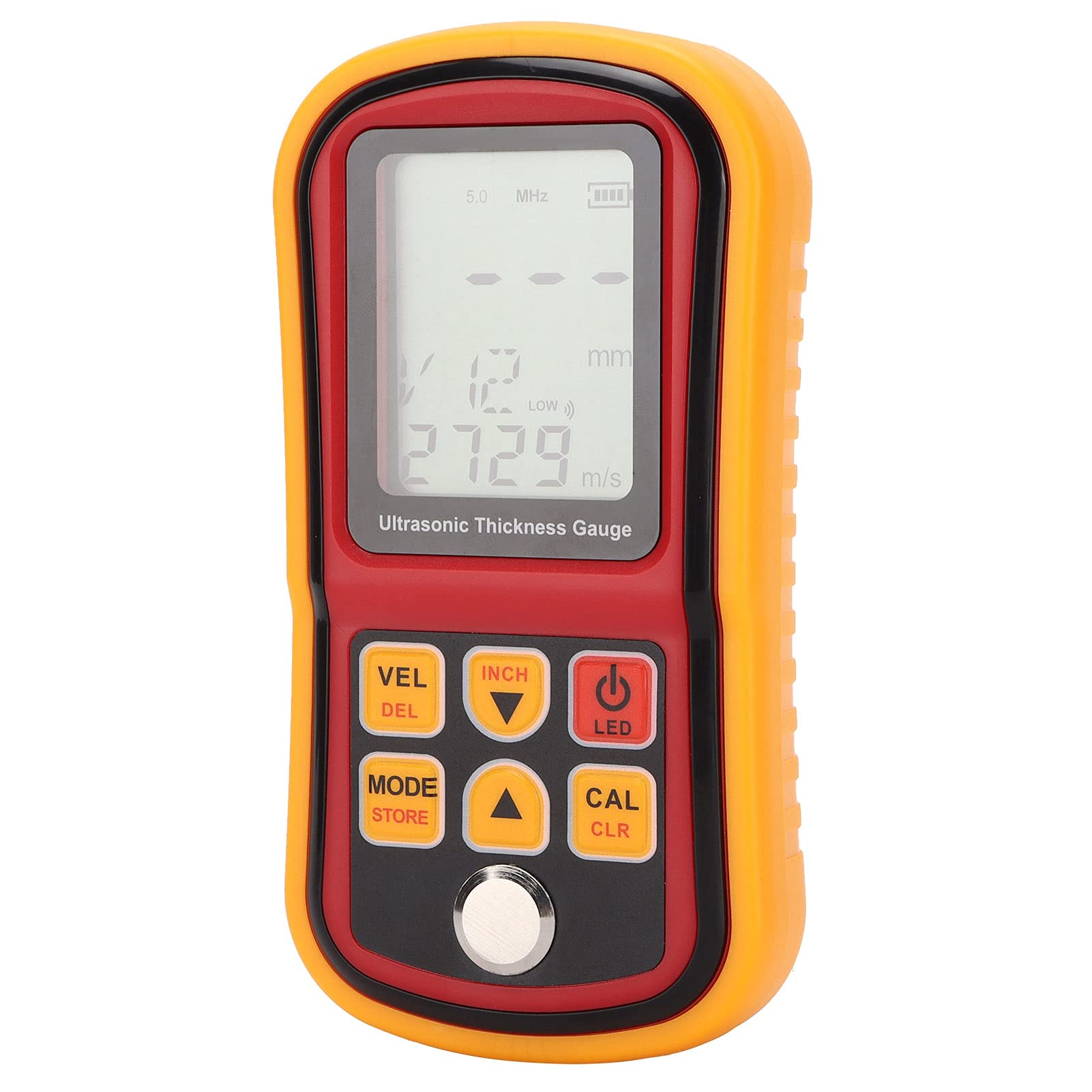 Cocoarm Grubościomierz Ultradźwiękowy Miernik Grubości ABS 1 do 300 Mm 5 MHz Pamięć Danych LCD Pomiar Prędkości Dźwięku dla Metalowych Tworzyw Sztucznych Szkło Ceramiczne Użytkownicy Inspekcji