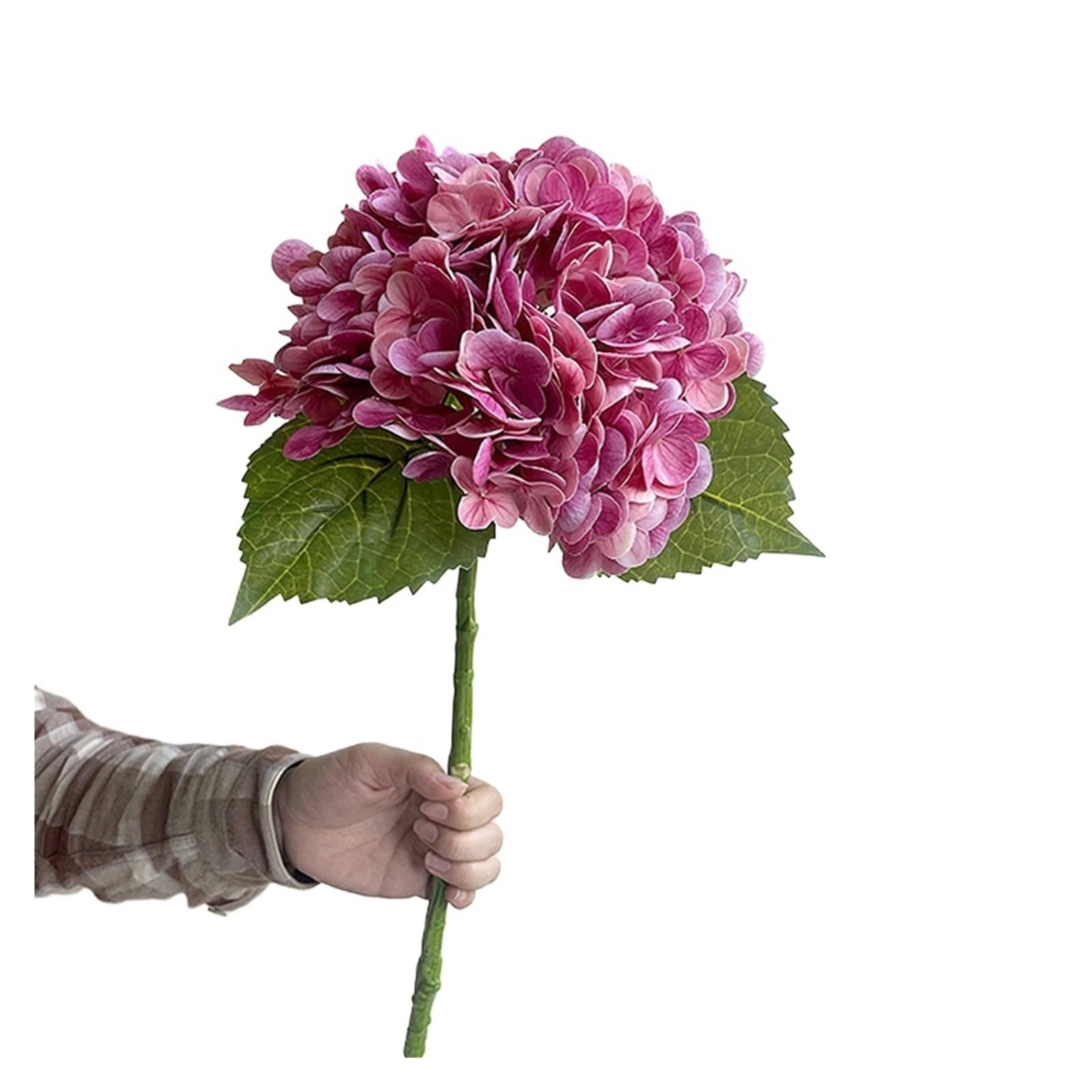 ITRHJTGP Artificial Hydrangea Blue Artificial Hydrangea Flowers Real Touch Branches Decoration Wedding Bouquet Flower Arrangement For decorative