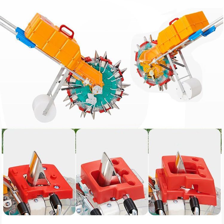 Sembradora manual con ruedas y 7 bocas miniatura 6