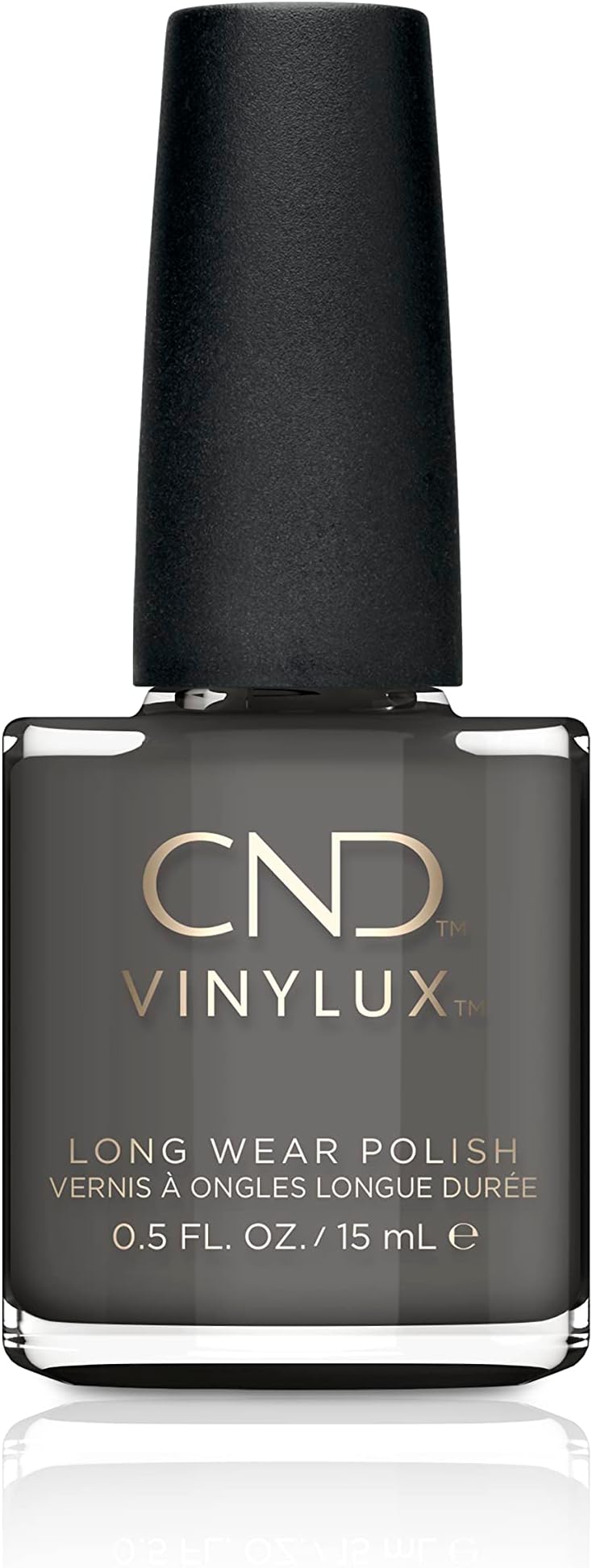 CND Vinylux Longwear Gray Nail Polish, Gel-like Shine & Chip Resistant Color, 0.5 Fl Oz