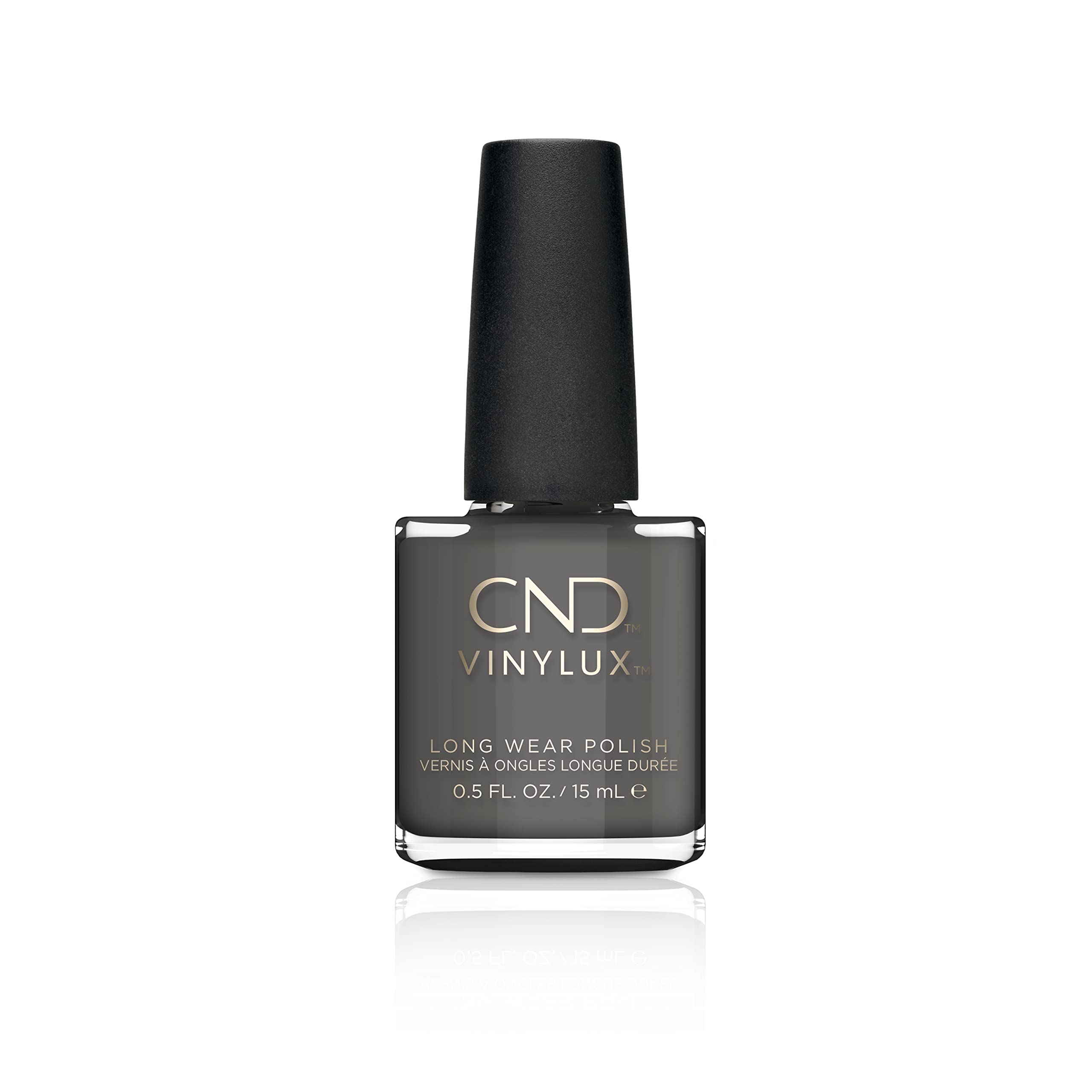 CND Vinylux Longwear Gray Nail Polish, Gel-like Shine & Chip Resistant Color, 0.5 Fl Oz